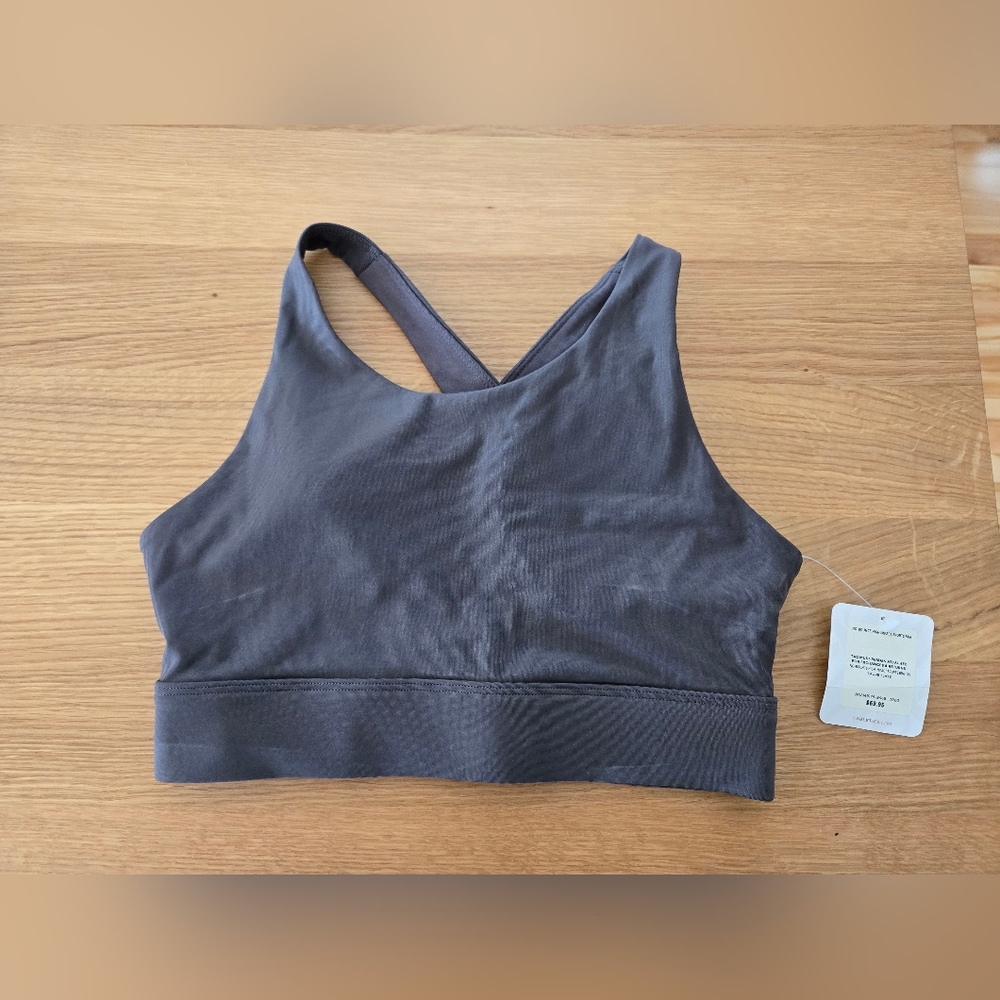 Fabletics Grey Sports Bra No Bounce High Impact Size Xs Nwt